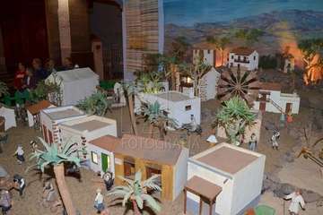 Encendido de la decoración navideña e inauguración del belén canario de Los Llanos  (Foto Francisco Javier Santana)